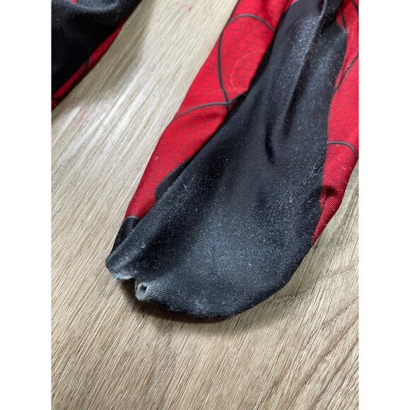Boys Spider-Man Costume Size Medium‎ Full Bodysuit with Attached Boot Covers - Picture 6 of 12